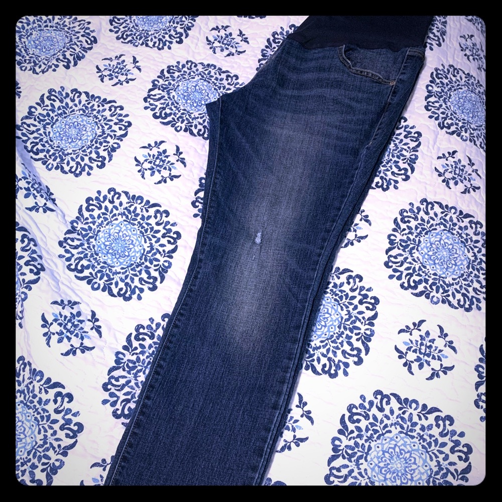 Full Panel Skinny Maternity Jeans